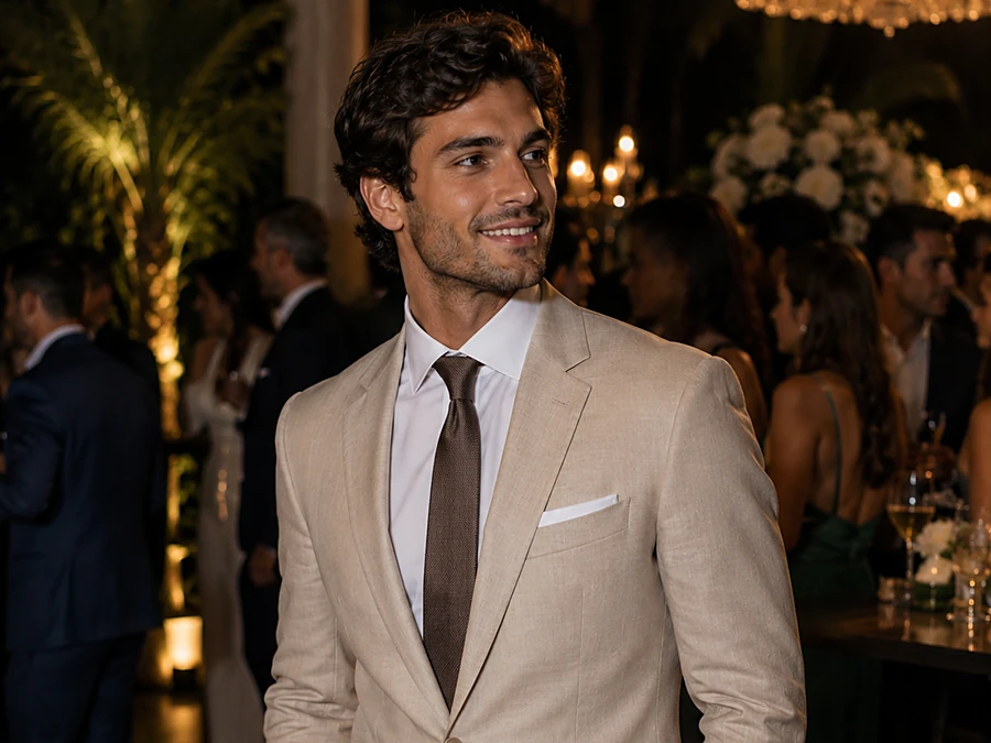 Terno leve estilo Summer Duda Ternos para casamentos ao ar livre